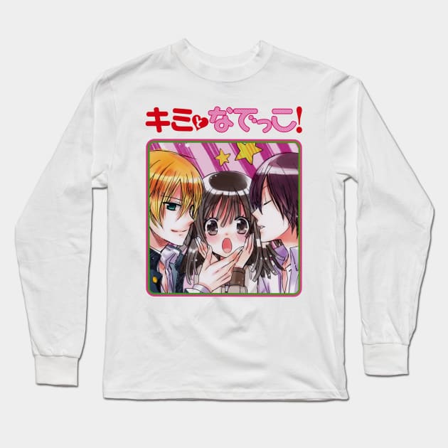 Kimi to Nadeko (Bakemonogatari) "Fake Cover" Long Sleeve T-Shirt by Kamishirts